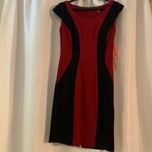 Red/Black Tight Fitting Dress